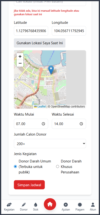 Panduan 7. Cara Mengajukan Kegiatan Donor
