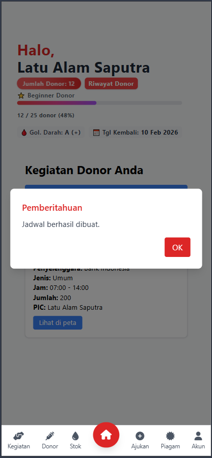 Panduan 7. Cara Mengajukan Kegiatan Donor