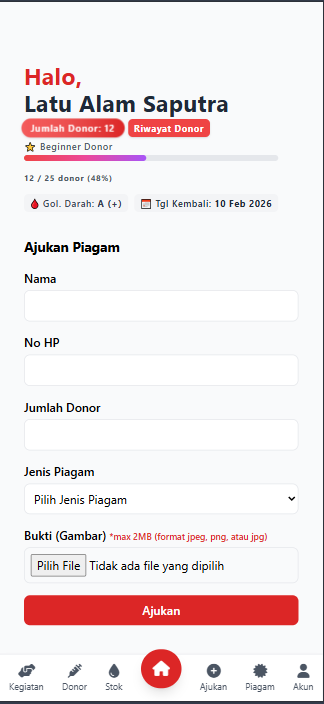 Panduan 6. Cara Mengajukan Piagam Donor