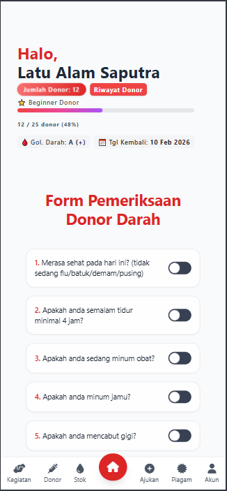 Panduan 5. Cara Melakukan Reservasi Donor (Kantor PMI)