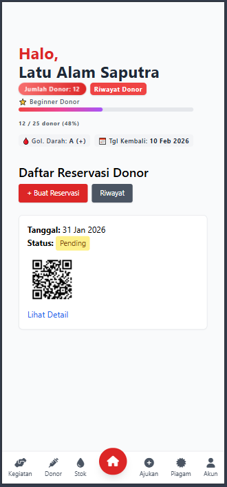 Panduan 5. Cara Melakukan Reservasi Donor (Kantor PMI)